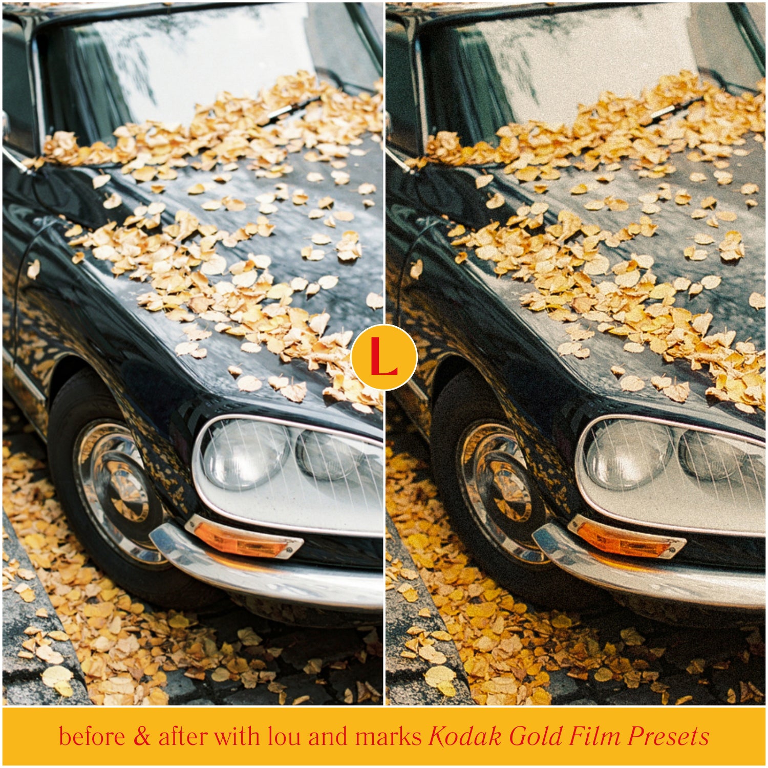 Kodak Gold Film Lightroom Presets for photographer photo editing and Instagram photo editing in Adobe Lightroom in one click for travel photography