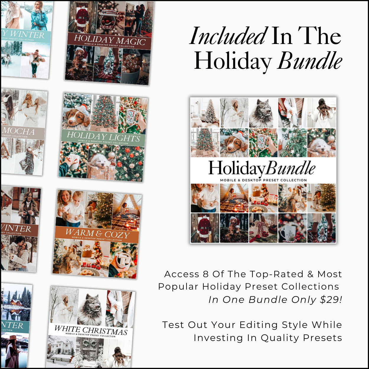 Holiday Bundle Lightroom Presets by Lou and Marks Presets