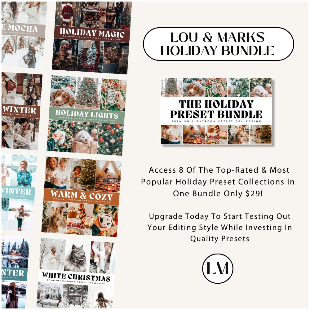 Holiday Lightroom Presets Bundle By Lou And Marks Presets The Best