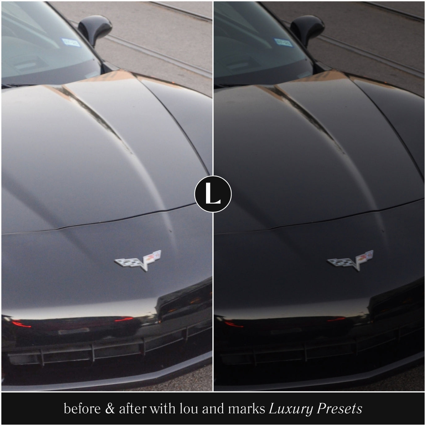 Luxury Black Lightroom Presets for photographer and Instagram influencer photo editing in Adobe Lightroom by Lou And Marks