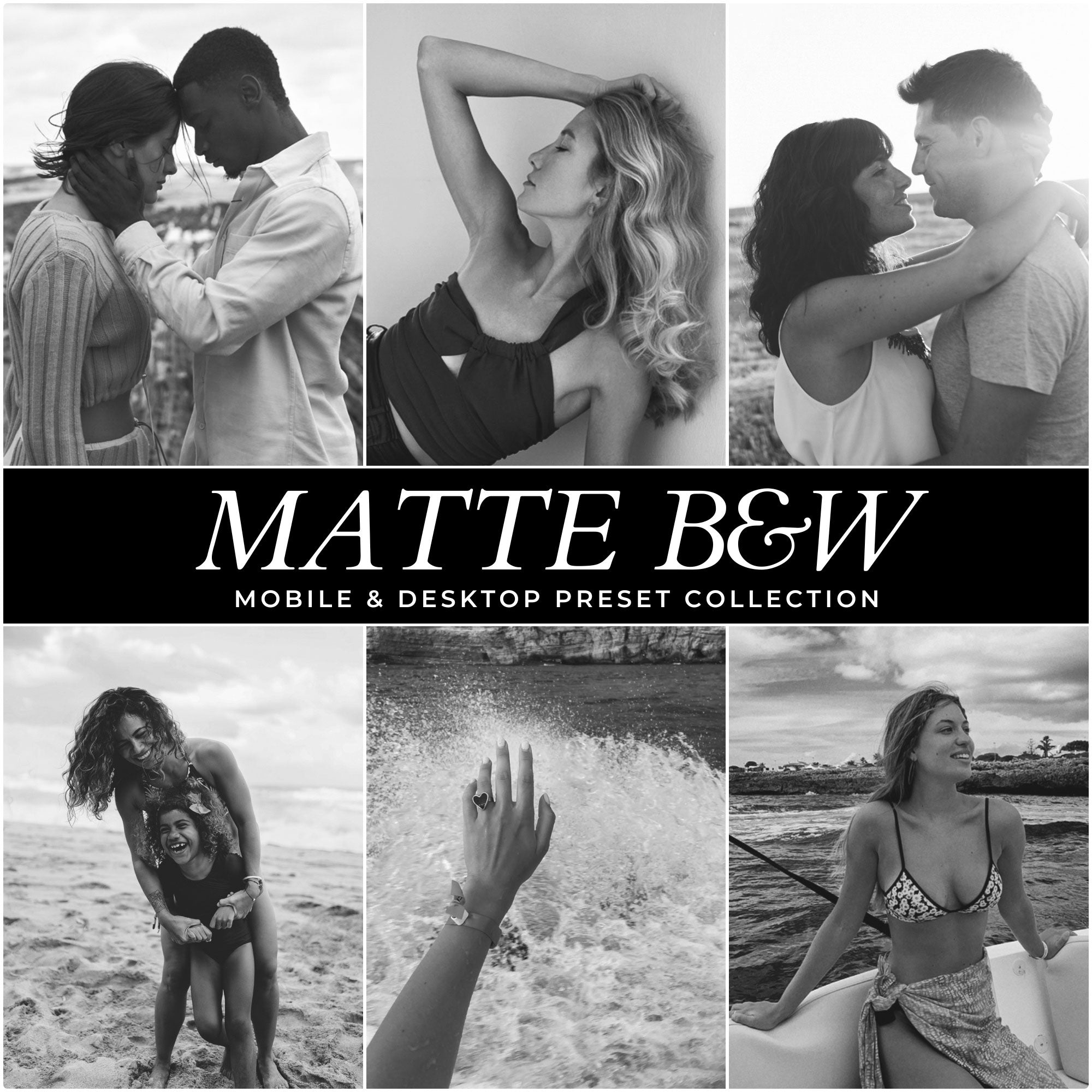 Matte Black And White Lightroom Presets For Photographers and Instagram Influencers Photo Editing In Adobe Lightroom By Lou And Marks Presets
