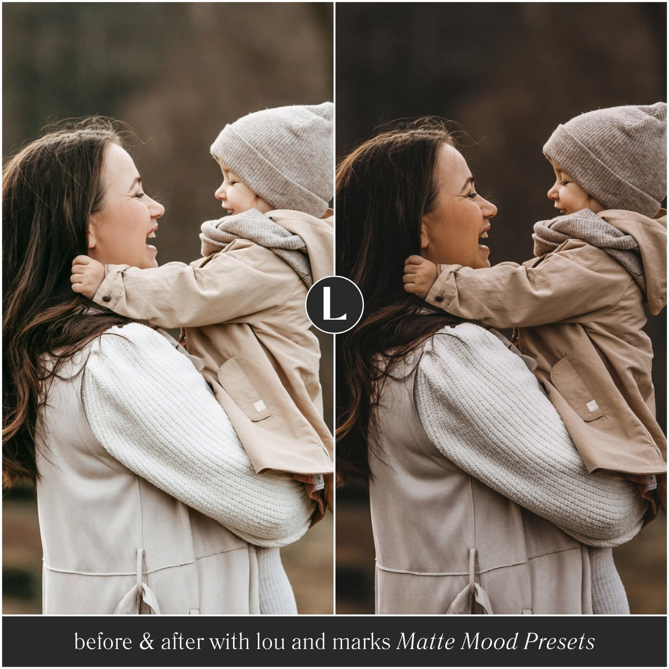 Matte Mood Lightroom Presets for photographer and Instagram influencer photo editing in Adobe Lightroom by Lou And Marks