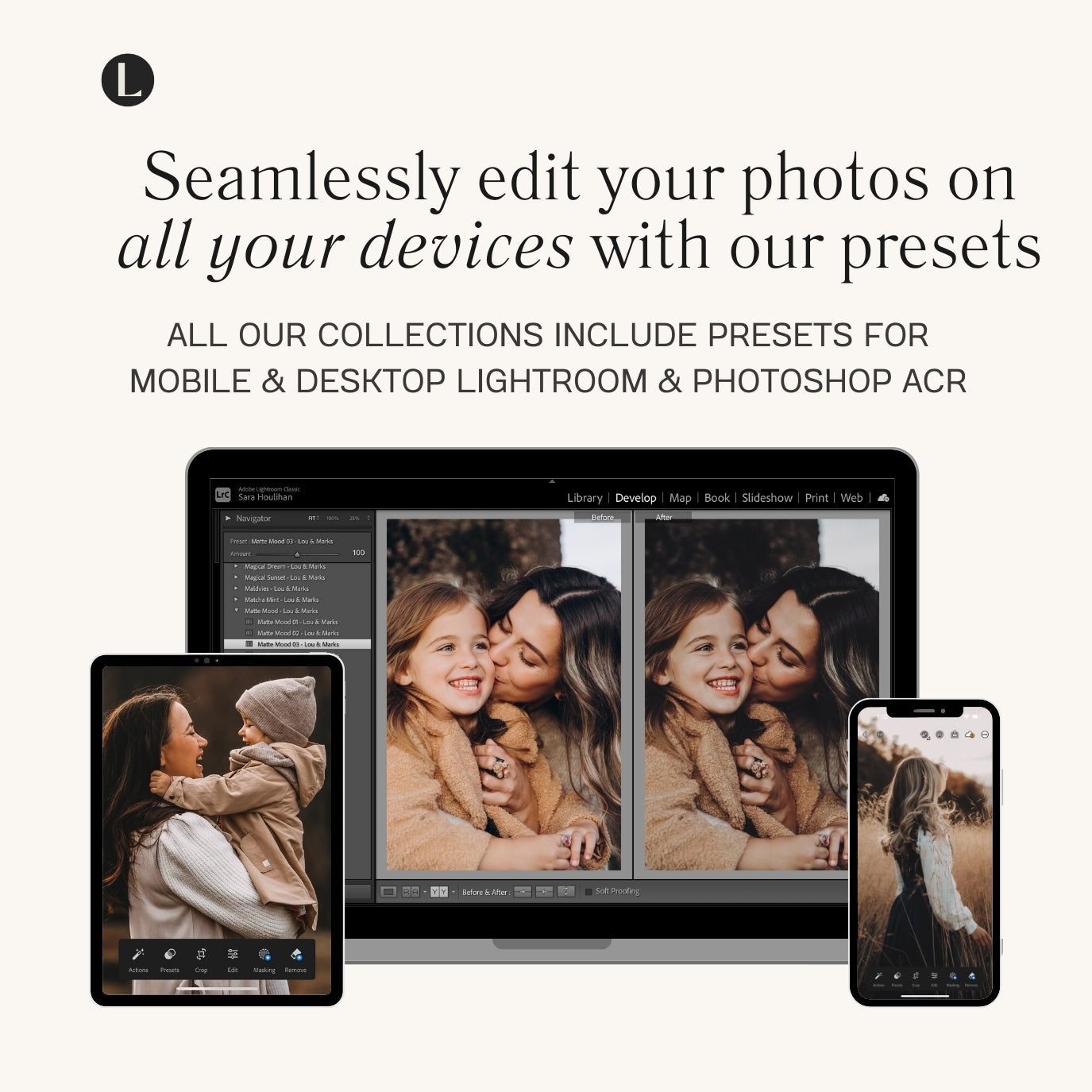 Matte Mood Lightroom Presets for photographer and Instagram photo editing in Adobe Lightroom by Lou And Marks Presets