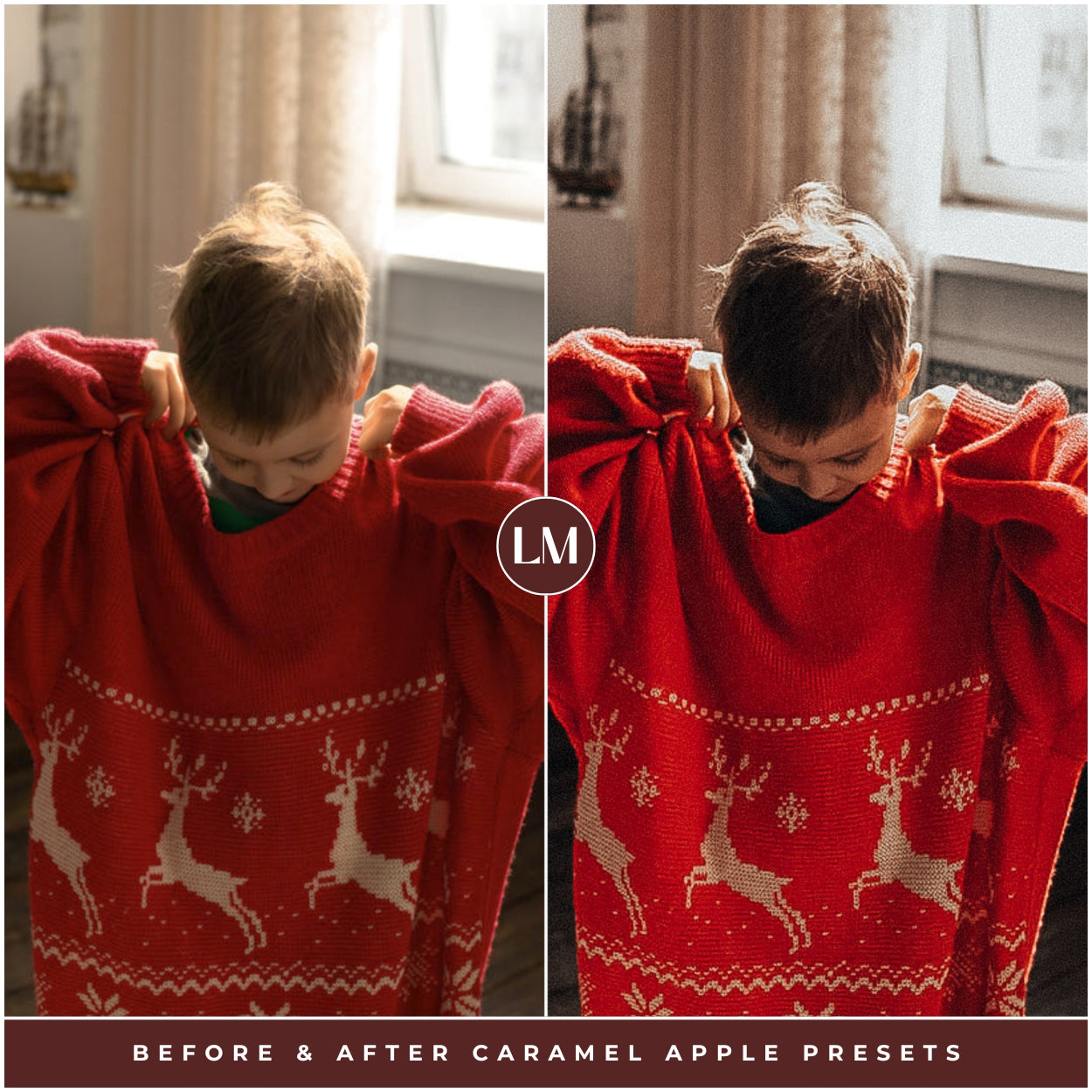 Best Selling Caramel Apple Christmas Lightroom Presets The Best Photo Editing Preset Filters For Christmas And Winter Holiday Photos with Adobe Lightroom Mobile And Desktop For Photographers and Instagram Influencers By Lou And Marks Presets Reds