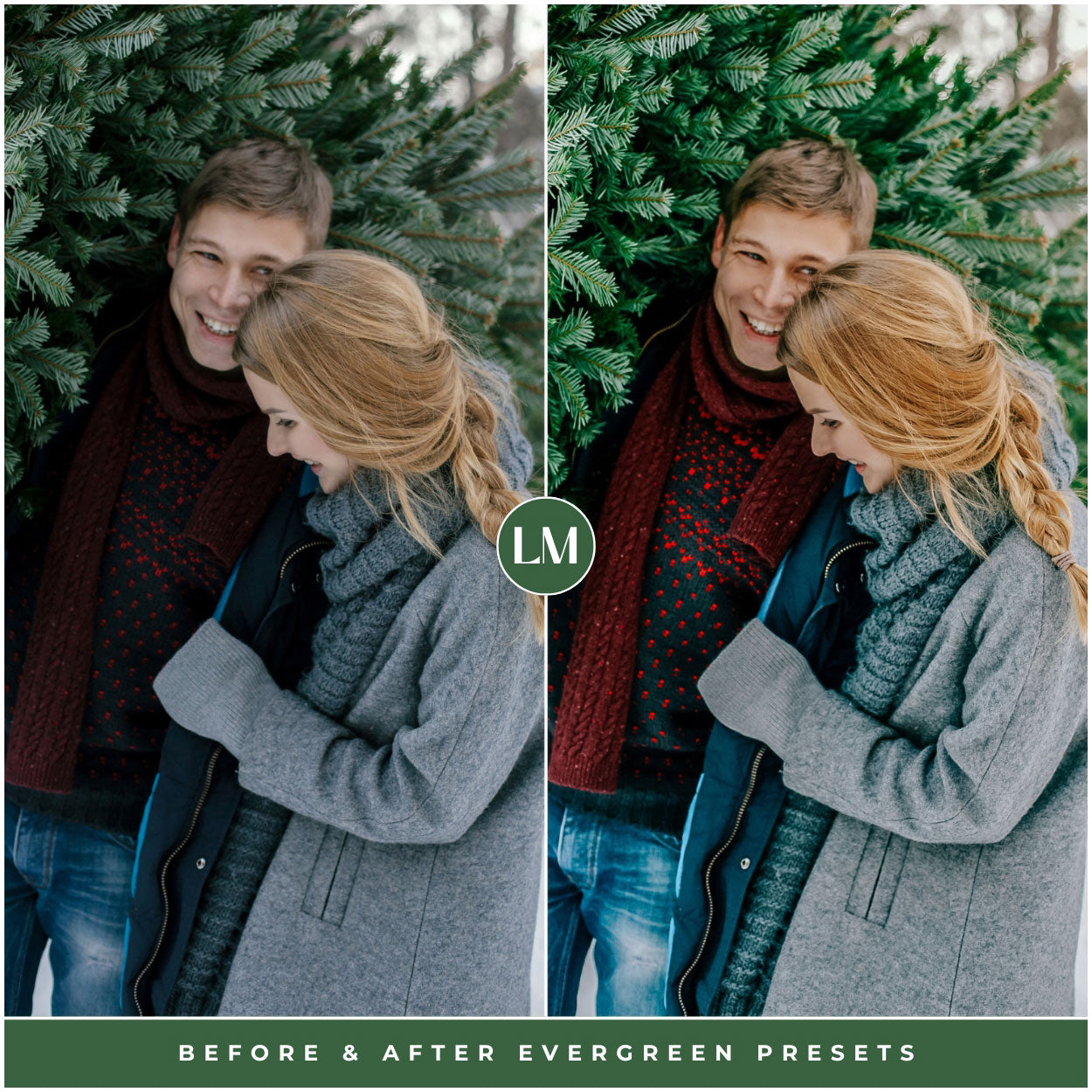 Evergreen Lightroom Presets For Christmas Tree And Winter Photo Editing In Adobe Lightroom By Lou And Marks Presets For Instagram