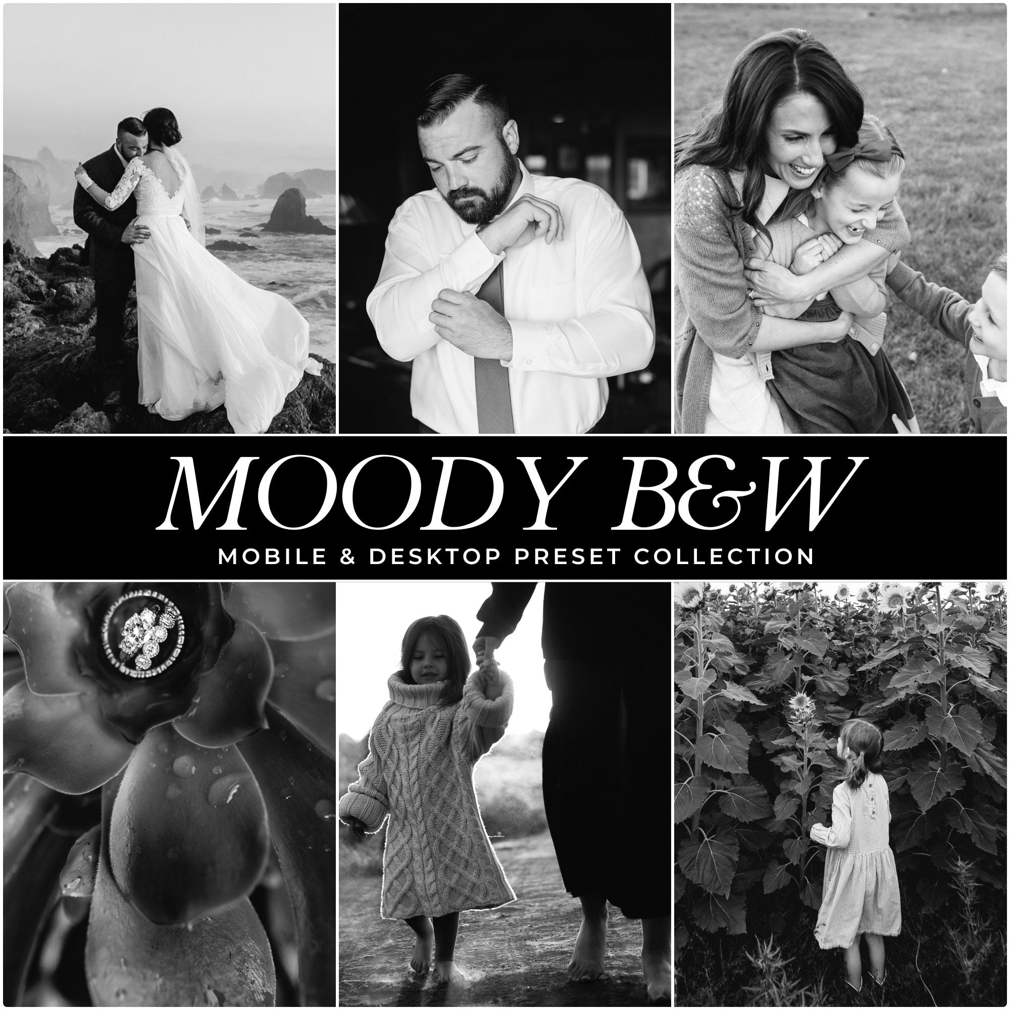 Moody Black And White Lightroom Presets For Photographers and Instagram Influencers Photo Editing In Adobe Lightroom By Lou And Marks Presets
