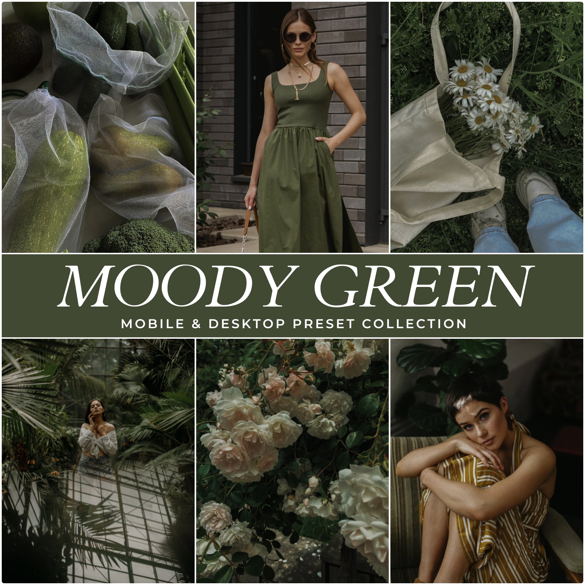 Moody Green Lightroom Presets For Photographers and Instagram Influencers Photo Editing In Adobe Lightroom By Lou And Marks Presets