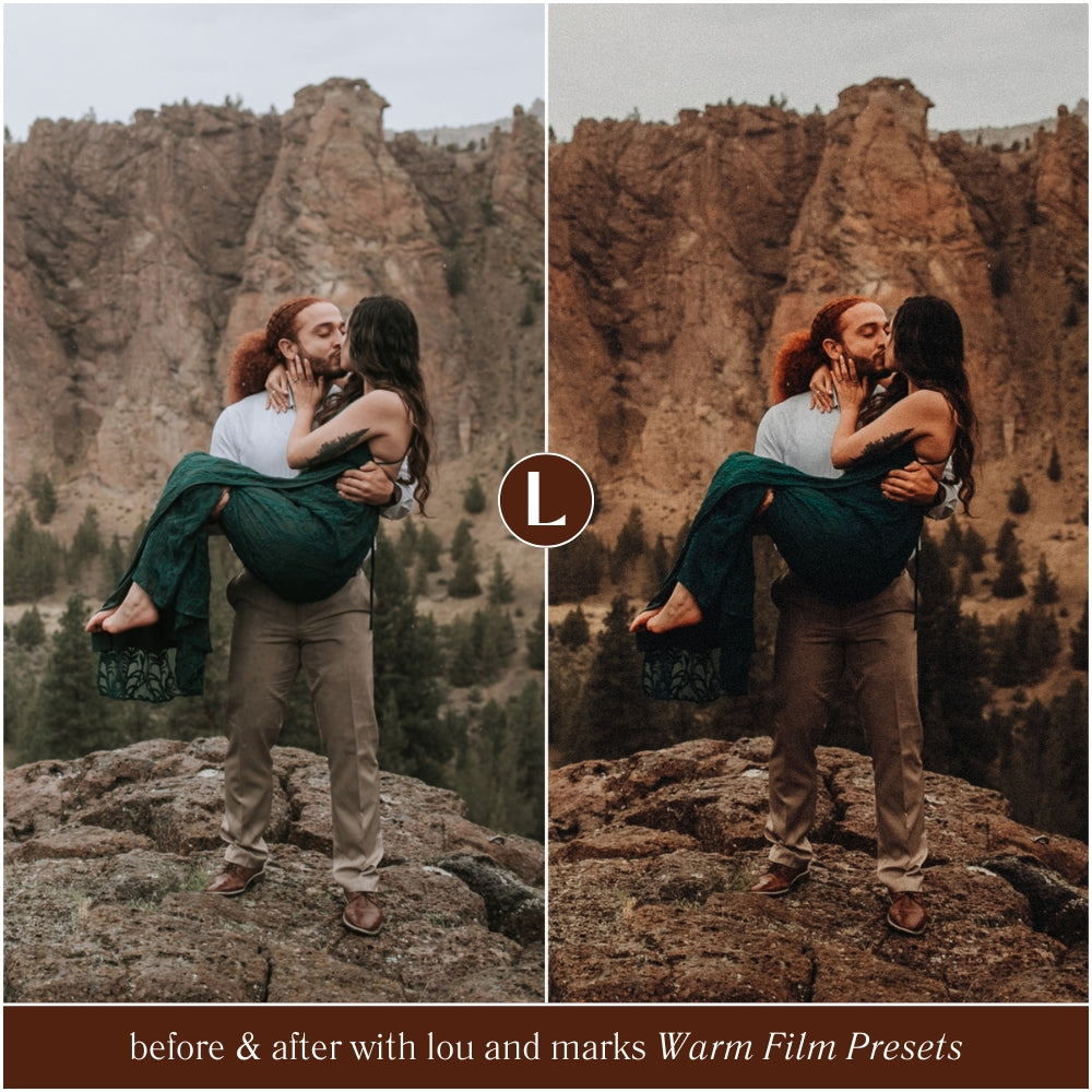 best selling warm film editorial Lightroom presets by Lou and Marks presets