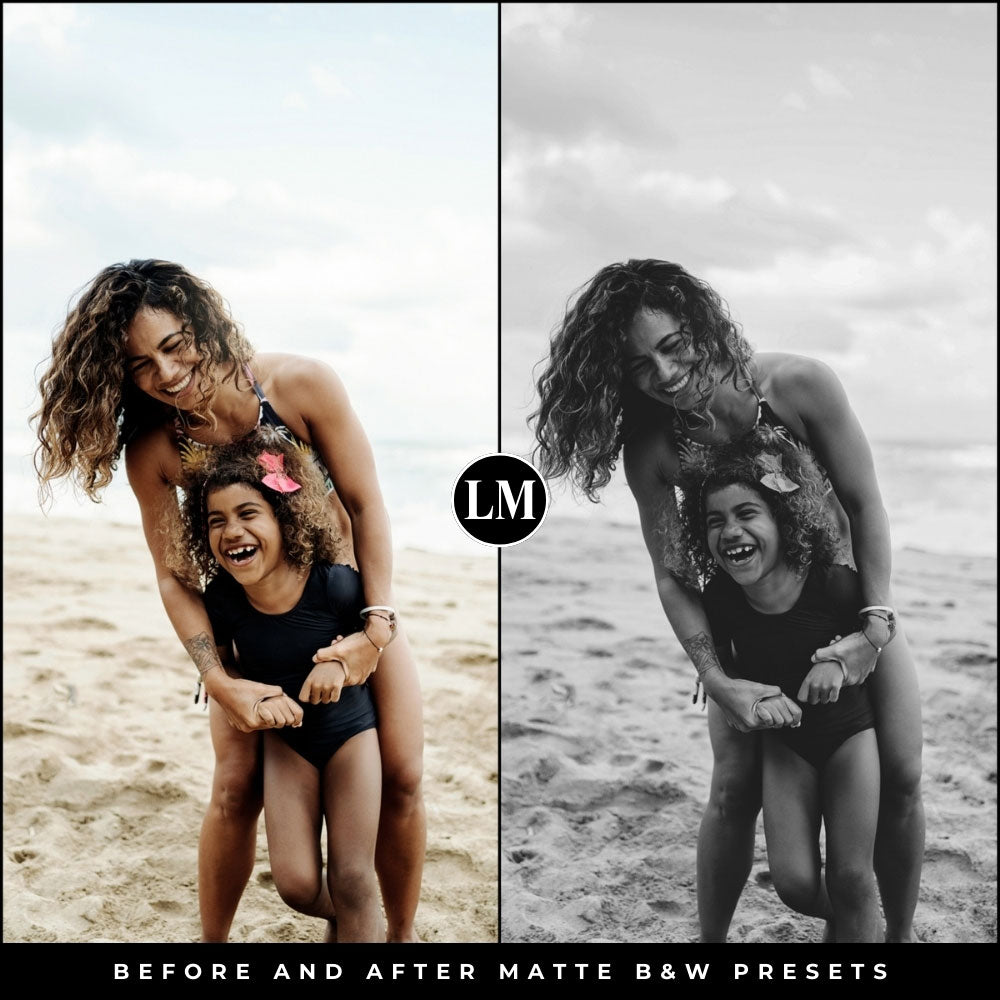 Matte Black and White Lightroom Presets by Lou and Marks Presets