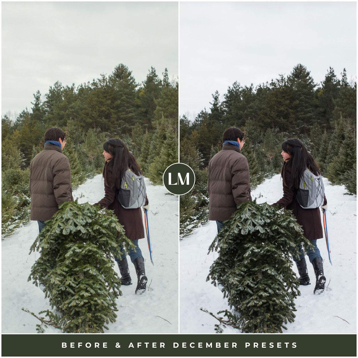 December Winter Lightroom Presets For Photographer Photo Editing By Lou And Marks Presets
