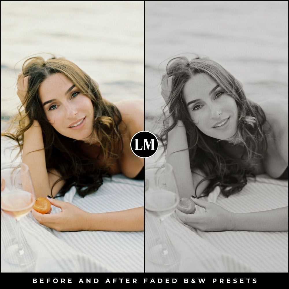 Faded Black and White Lightroom Presets by Lou and Marks Presets