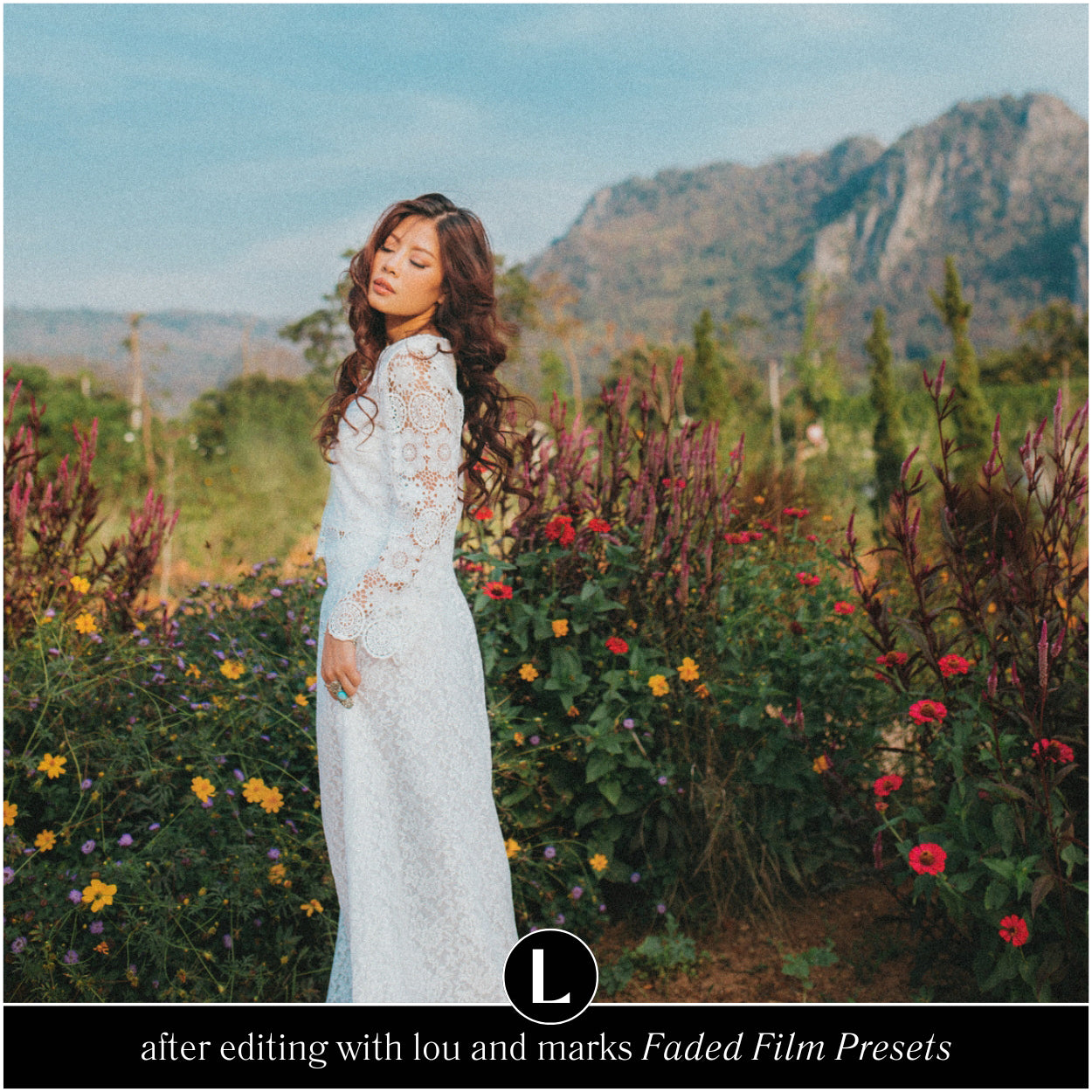 Faded Film Lightroom Presets for photographer and Instagram influencer photo editing in Adobe Lightroom by Lou Marks Presets