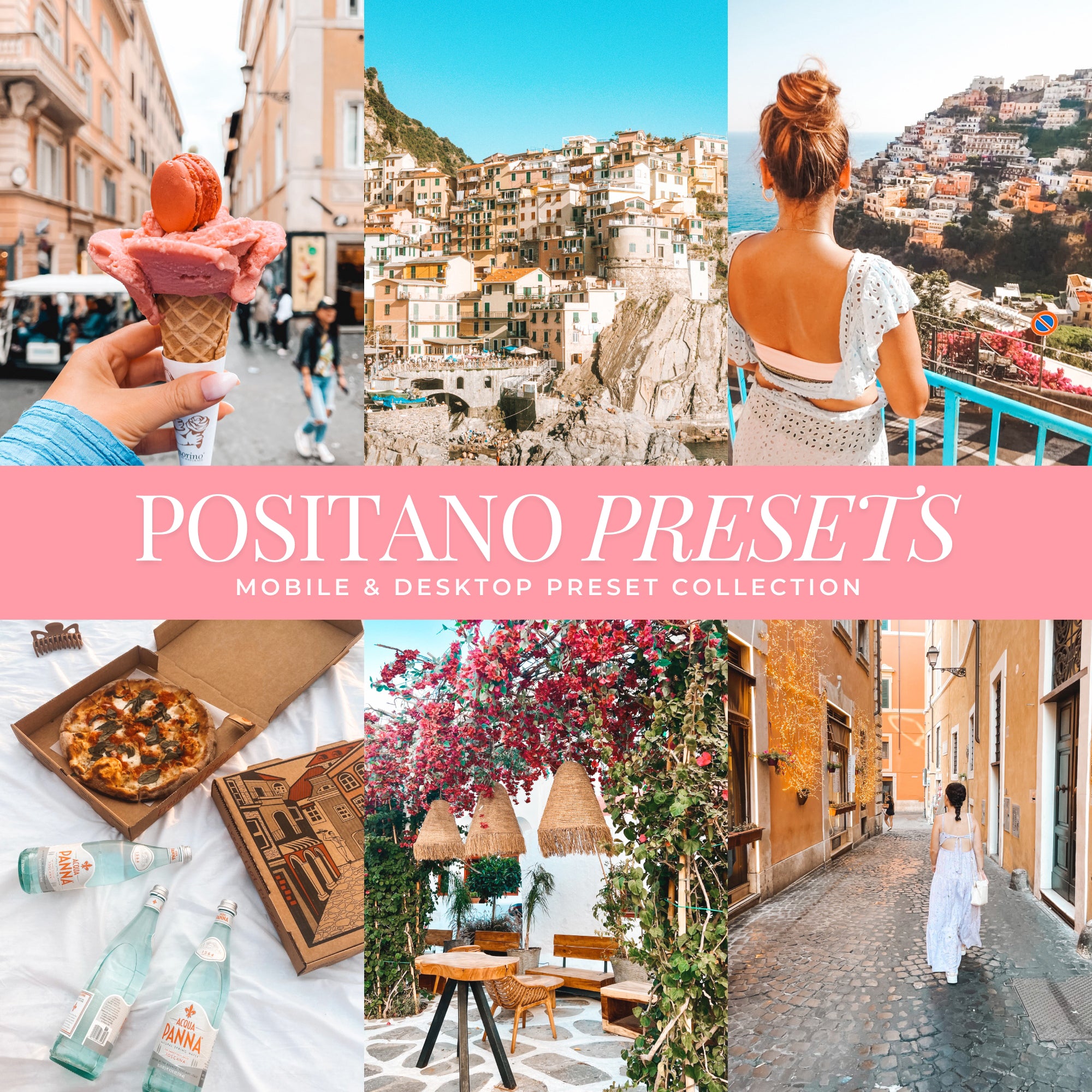 Positano Italy Travel Lightroom Presets for travel photo editing for Instagram Bloggers By Lou And Marks Presets