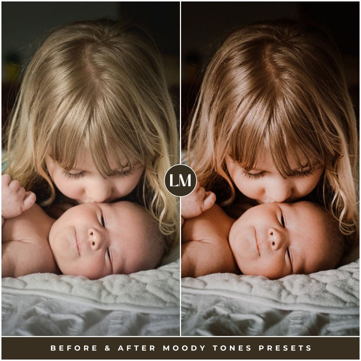 best moody Lightroom presets for instagram and photographers for Lightroom and photoshop editing photos by Lou and marks presets for newborns