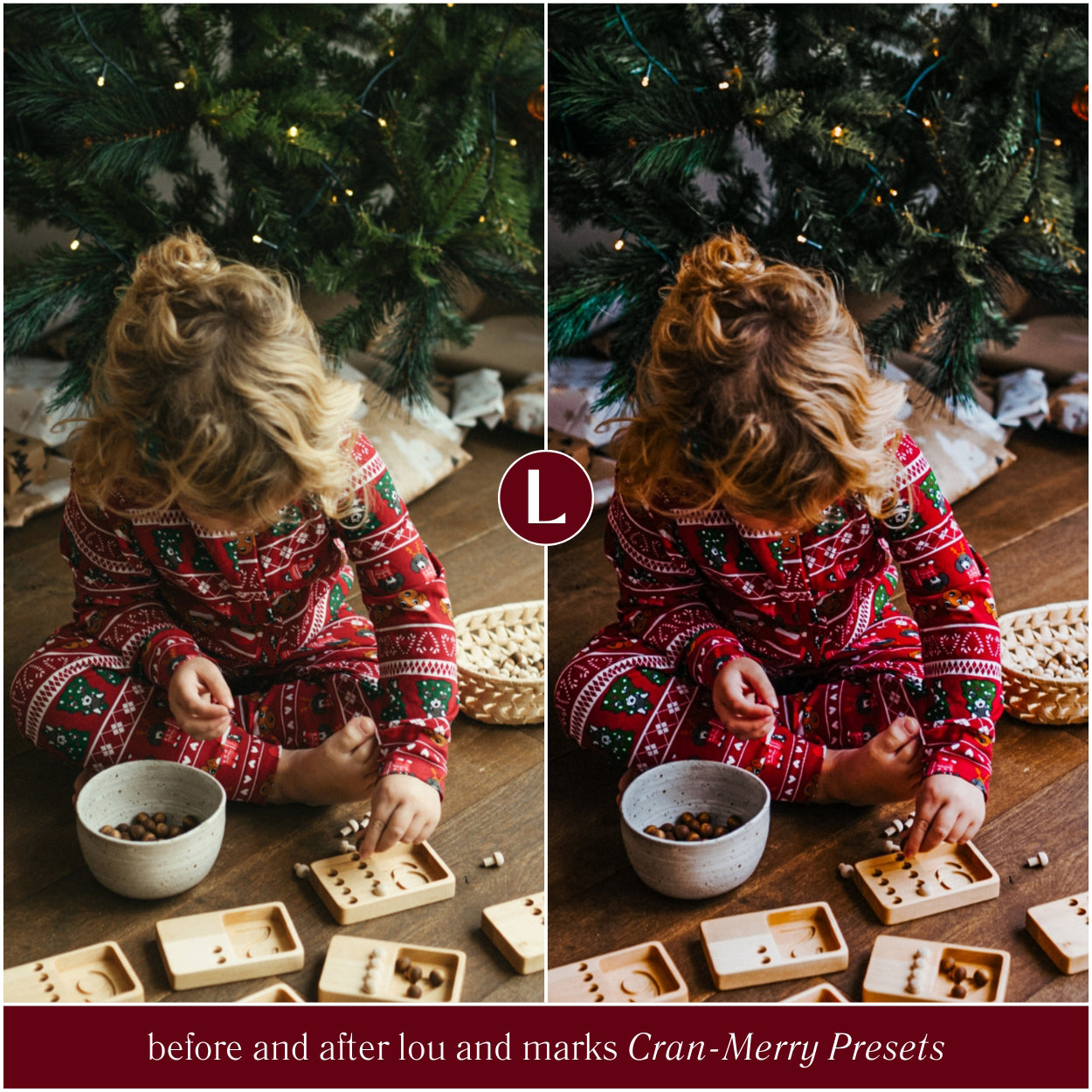 Cran-Merry Moody Christmas Lightroom Presets By Lou And Marks Presets For Photo Editing