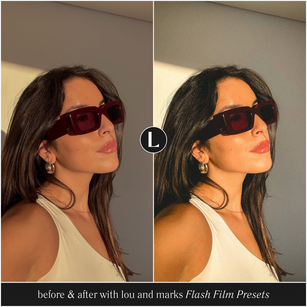 Flash Film Lightroom Filters for photographer and Instagram influencer photo editing in Adobe Lightroom by Lou And Marks Presets