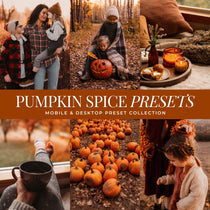 Pumpkin Spice Fall Lightroom Presets for family photos and portraits for fall by Lou And Marks Presets for editing photos in Adobe Lightroom Mobile and Desktop.