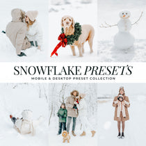 Snowflake Winter Lightroom Presets For Photographers and Instagram Influencers Photo Editing In Adobe Lightroom By Lou And Marks Presets