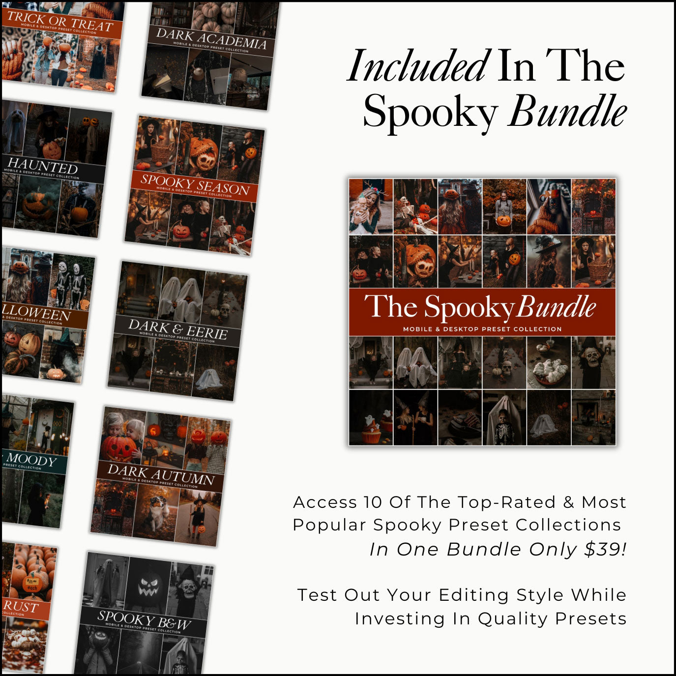 Best Spooky Halloween Lightroom Presets By Lou And Marks Presets For Fall & Autumn