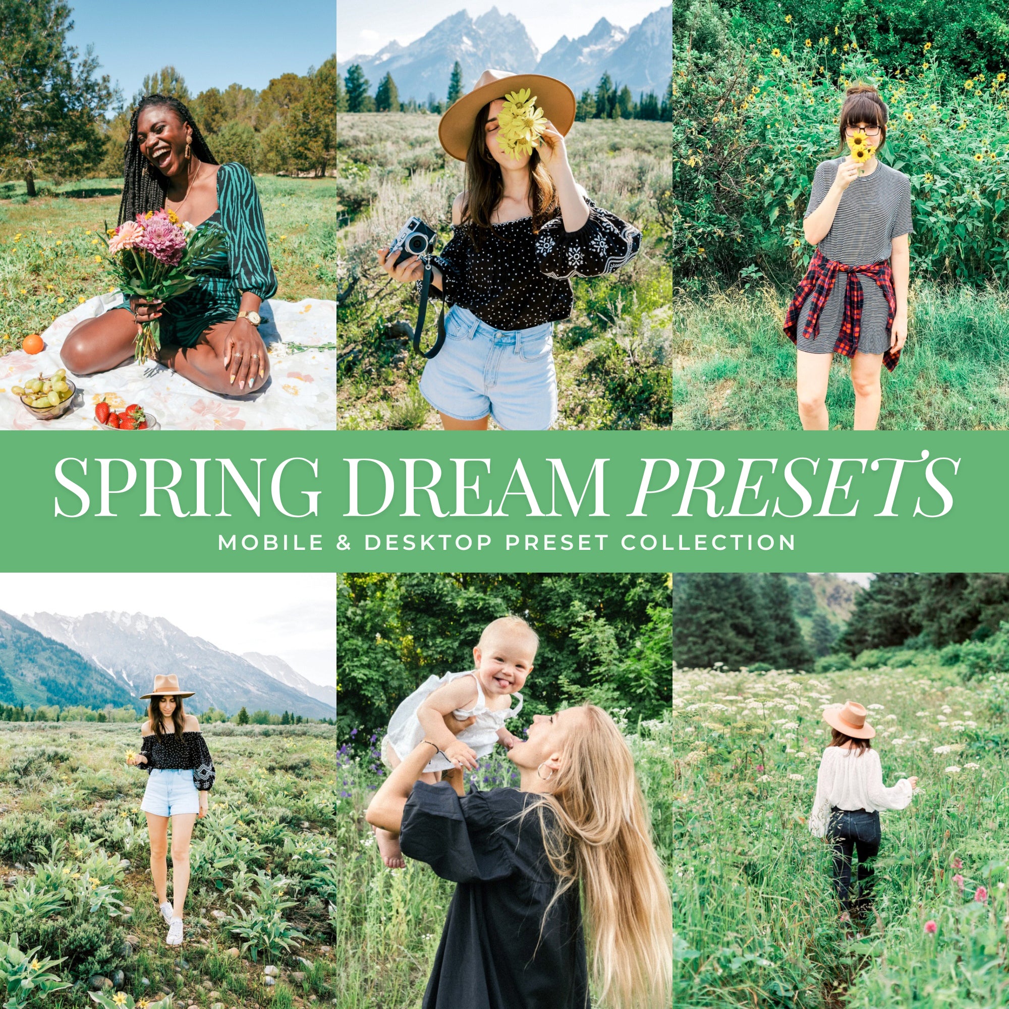 Spring Dream Lightroom Presets for photographer and Instagram influencer photo editing in Adobe Lightroom by Lou And Marks Presets