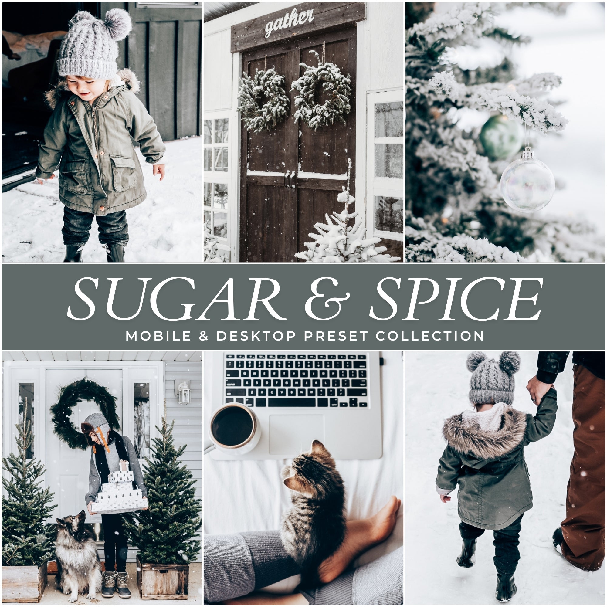 Sugar And Spice Christmas Lightroom Presets For Photographers and Instagram Influencers Photo Editing In Adobe Lightroom By Lou And Marks Presets