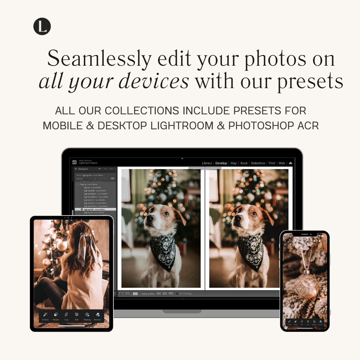 Eggnog Lightroom Presets by Lou and Marks Presets
