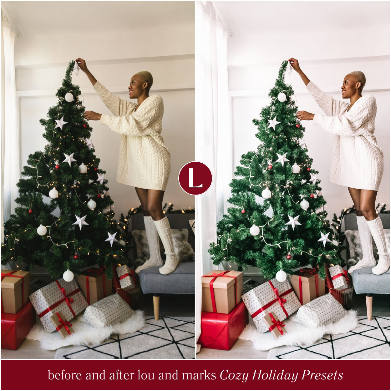 Cozy Holiday Lightroom Presets By Lou And Marks Presets For Christmas photo editing For Home Decor