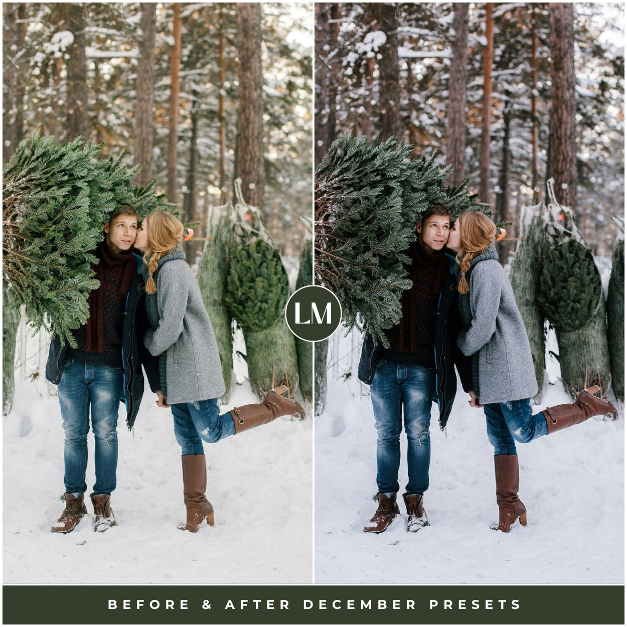 December Winter Lightroom Presets For Photographer Photo Editing By Lou And Marks Presets