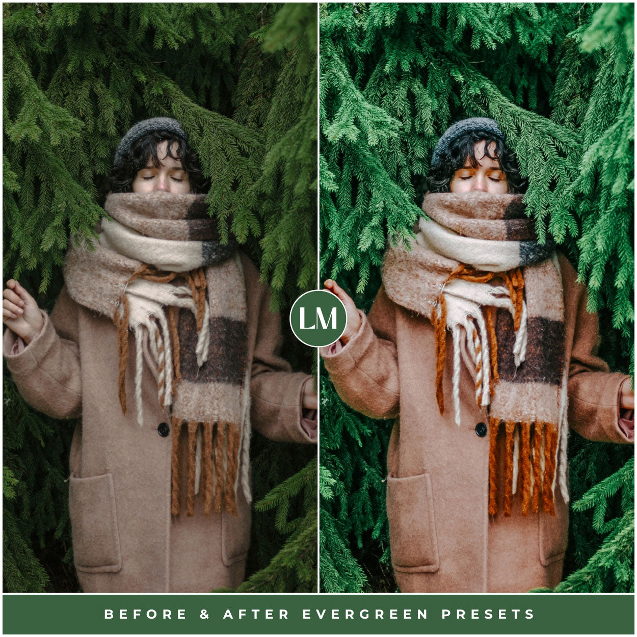 Evergreen Lightroom Presets For Christmas Tree And Winter Photo Editing In Adobe Lightroom By Lou And Marks Presets For Lightroom