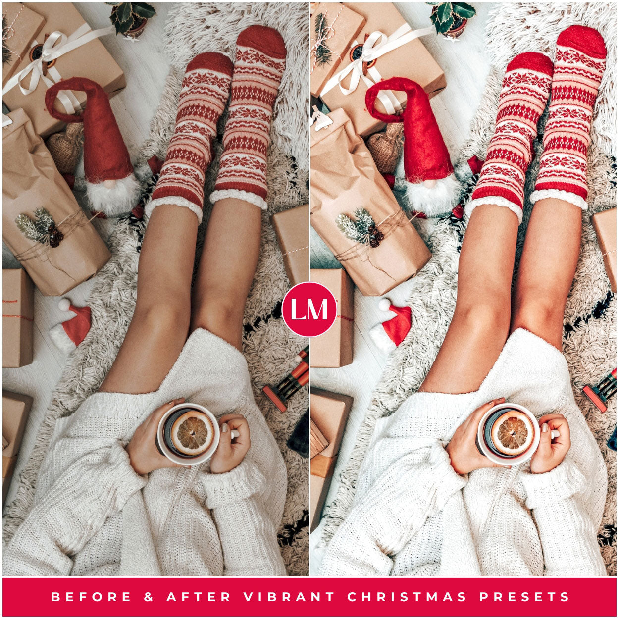 Vibrant Christmas Lightroom Presets For Best Colorful And Winter Photo Editing In Adobe Lightroom By Lou And Marks Presets for home decor