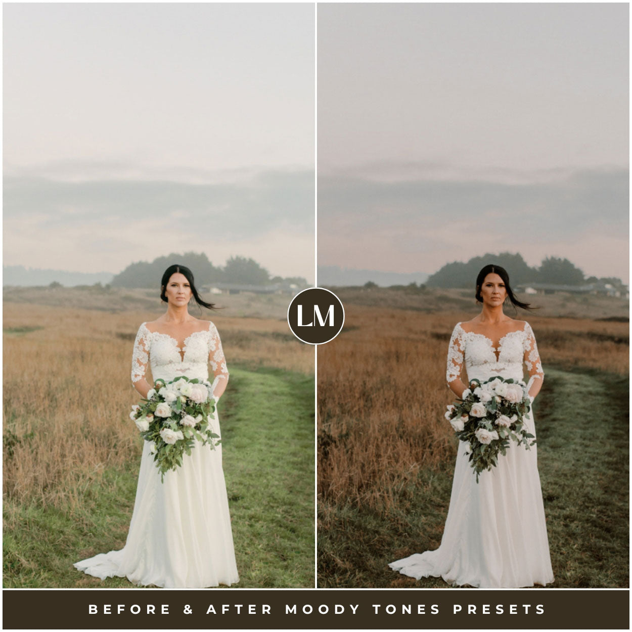 best moody Lightroom presets for instagram and photographers for Lightroom and photoshop editing photos by Lou and marks presets wedding portrait