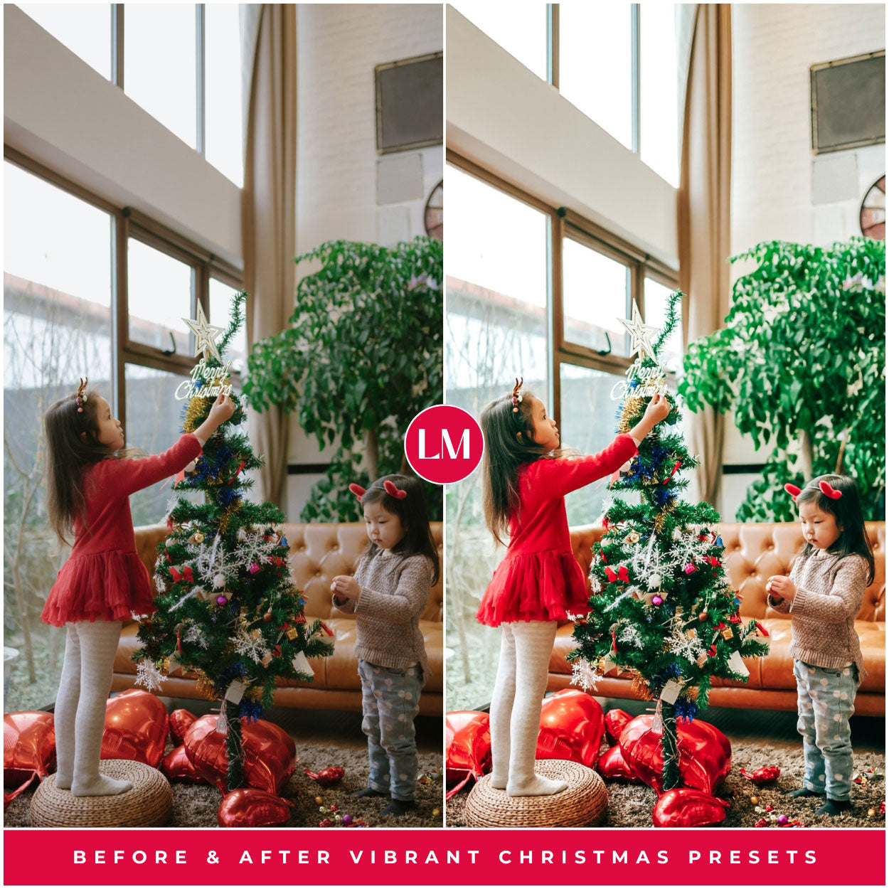 Vibrant Christmas Lightroom Presets For Best Colorful And Winter Photo Editing In Adobe Lightroom By Lou And Marks Presets For Family photos