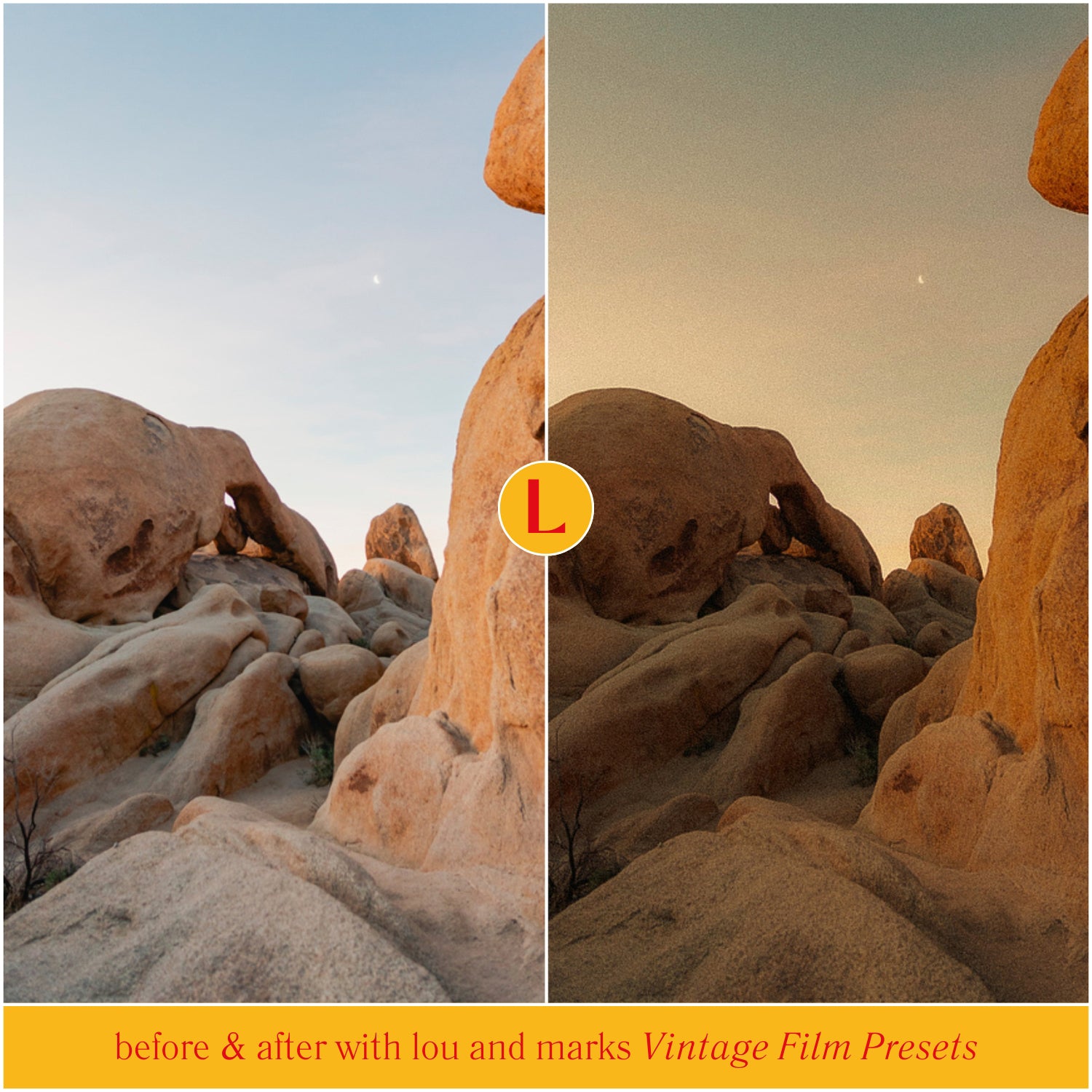 Vintage Film Lightroom Filters for photographer and Instagram influencer photo editing in Adobe Lightroom by Lou And Marks Presets