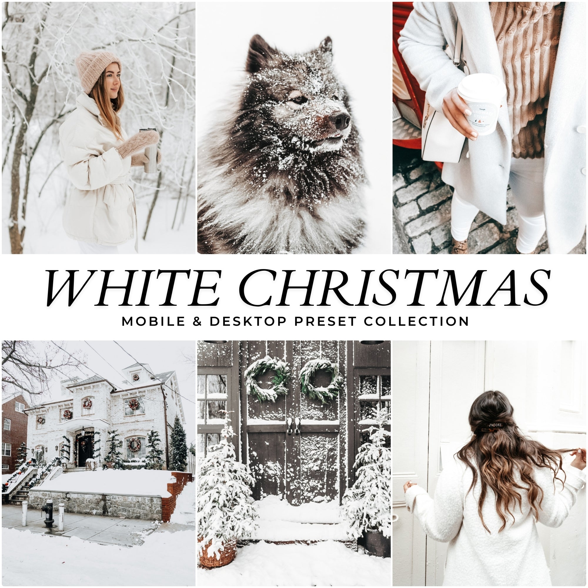 White Christmas Lightroom Presets For Photographers and Instagram Influencers Photo Editing In Adobe Lightroom By Lou And Marks Presets