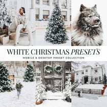 White Christmas Winter Lightroom Presets For Photographers and Instagram Influencers Photo Editing In Adobe Lightroom By Lou And Marks Presets