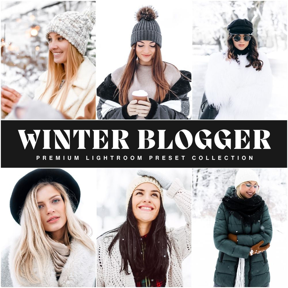 Lou & Marks Presets Winter Lightroom Presets Bundle White Winter Blogger