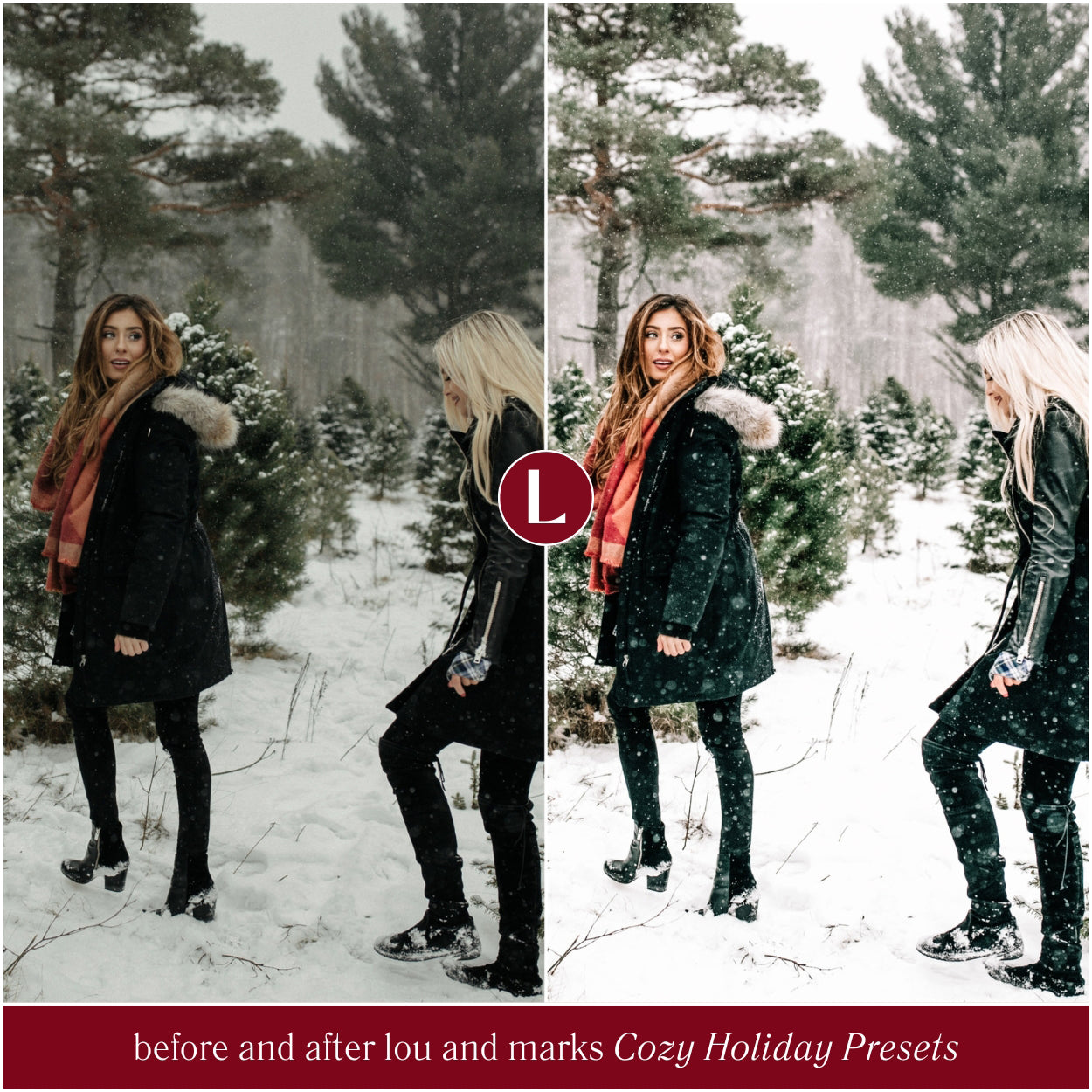 Cozy Holiday Lightroom Presets By Lou And Marks Presets For Christmas photo editing For Instagram Photos