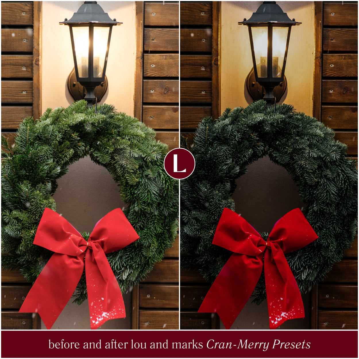 Winter Cran-Merry Moody Christmas Lightroom Presets By Lou And Marks Presets For Photo Editing