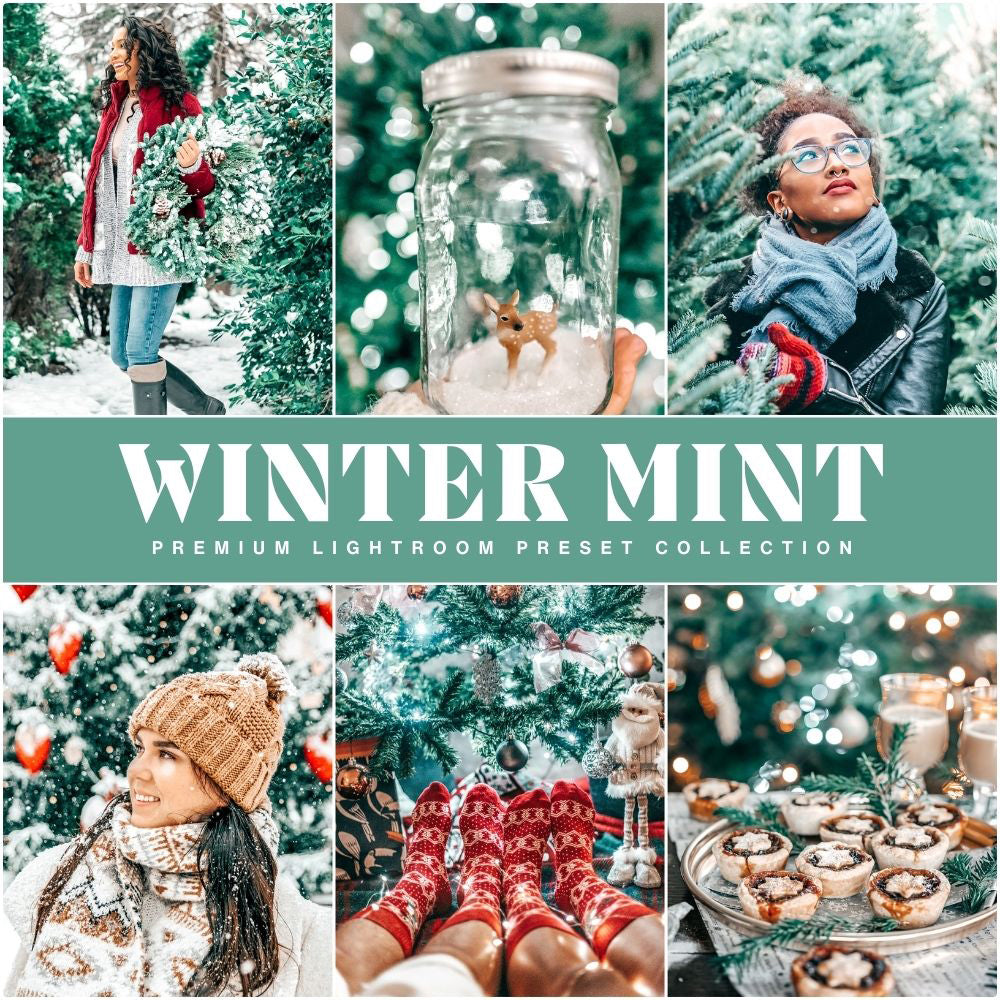 The Best Christmas Lightroom Presets By Lou And Marks Presets Winter Mint
