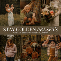 Stay Golden Lightroom Presets for moody portraits outdoor and indoor by Lou And Marks Presets for Adobe Lightroom Photo editing for Photographers
