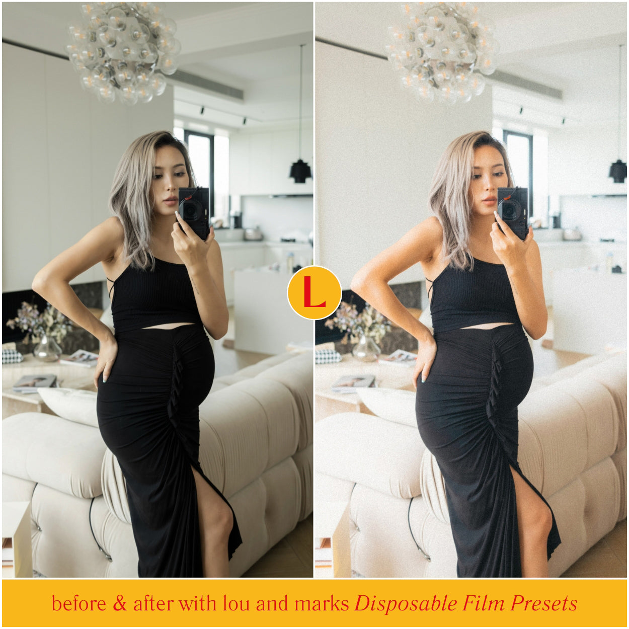 Disposable Film Lightroom Presets for photographer and Instagram influencer photo editing in Adobe Lightroom by Lou And Marks