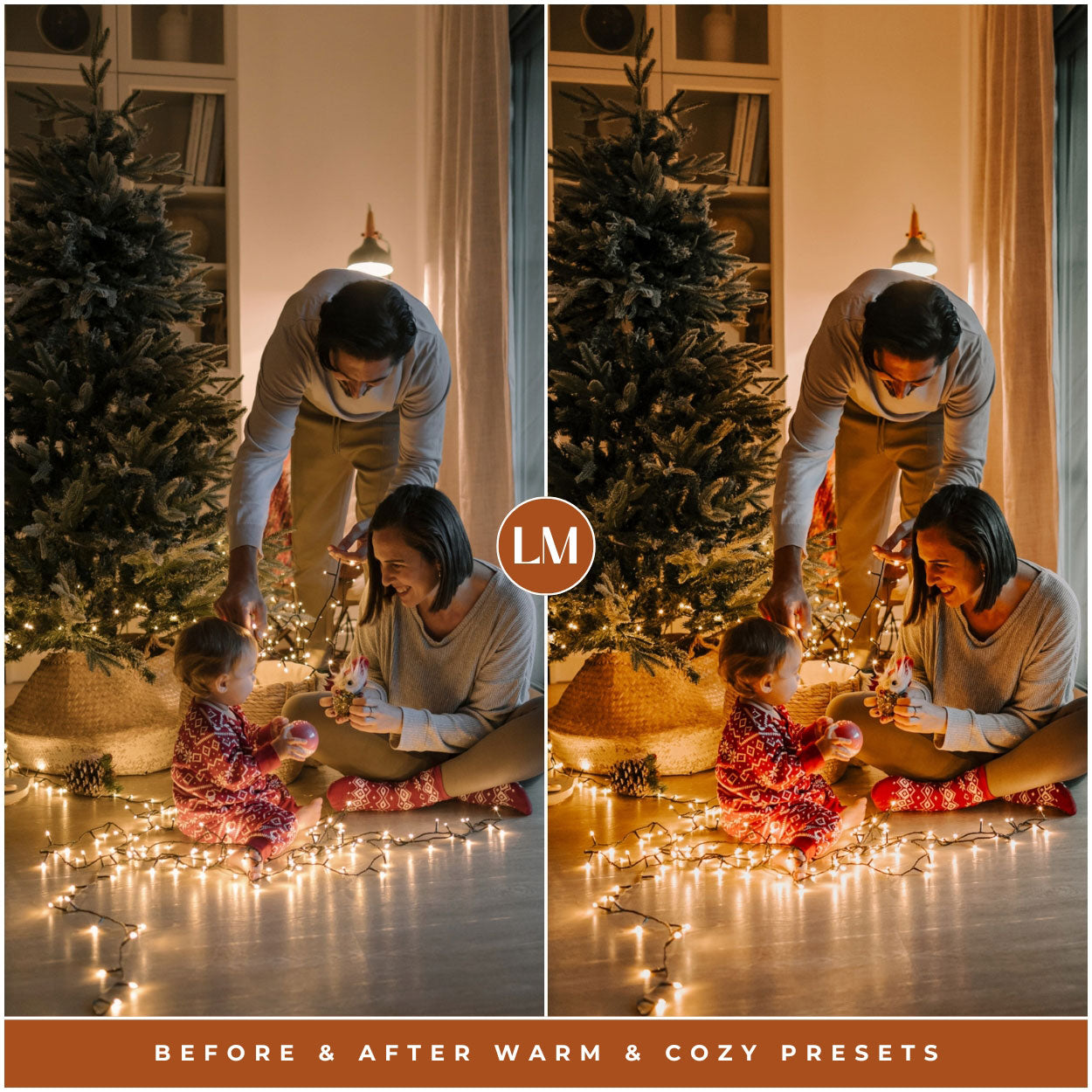 Presets Warm and Cozy Christmas Lightroom presets for adobe Lightroom by Lou and marks presets