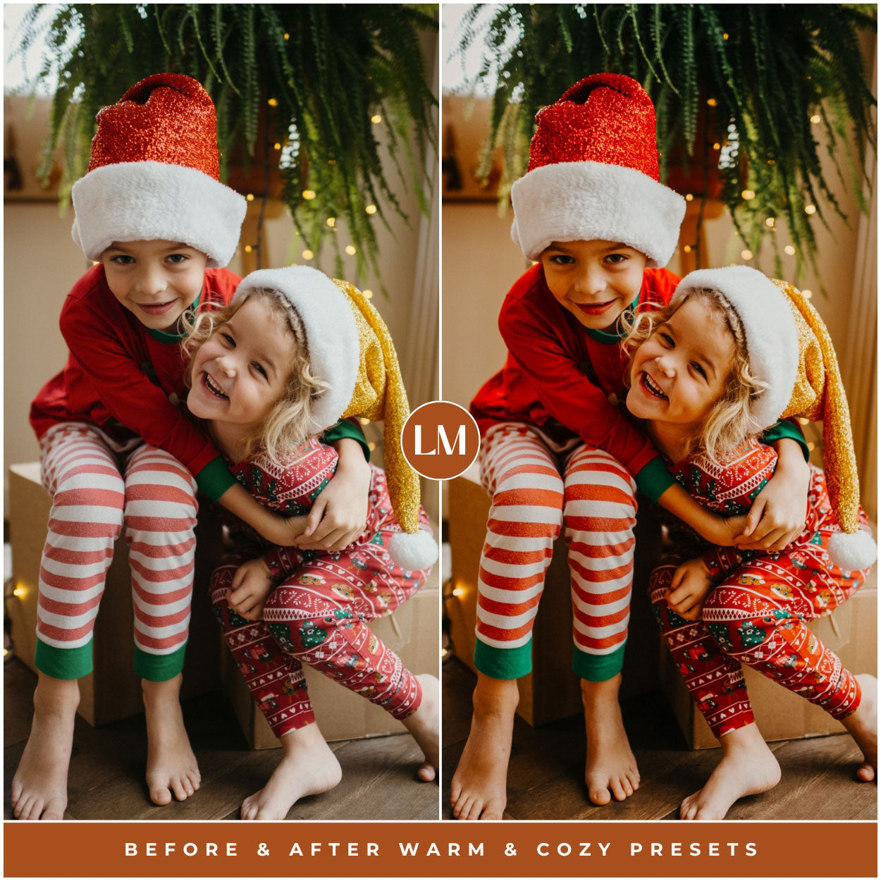 Best Warm and Cozy Christmas Lightroom presets for adobe Lightroom by Lou and marks presets