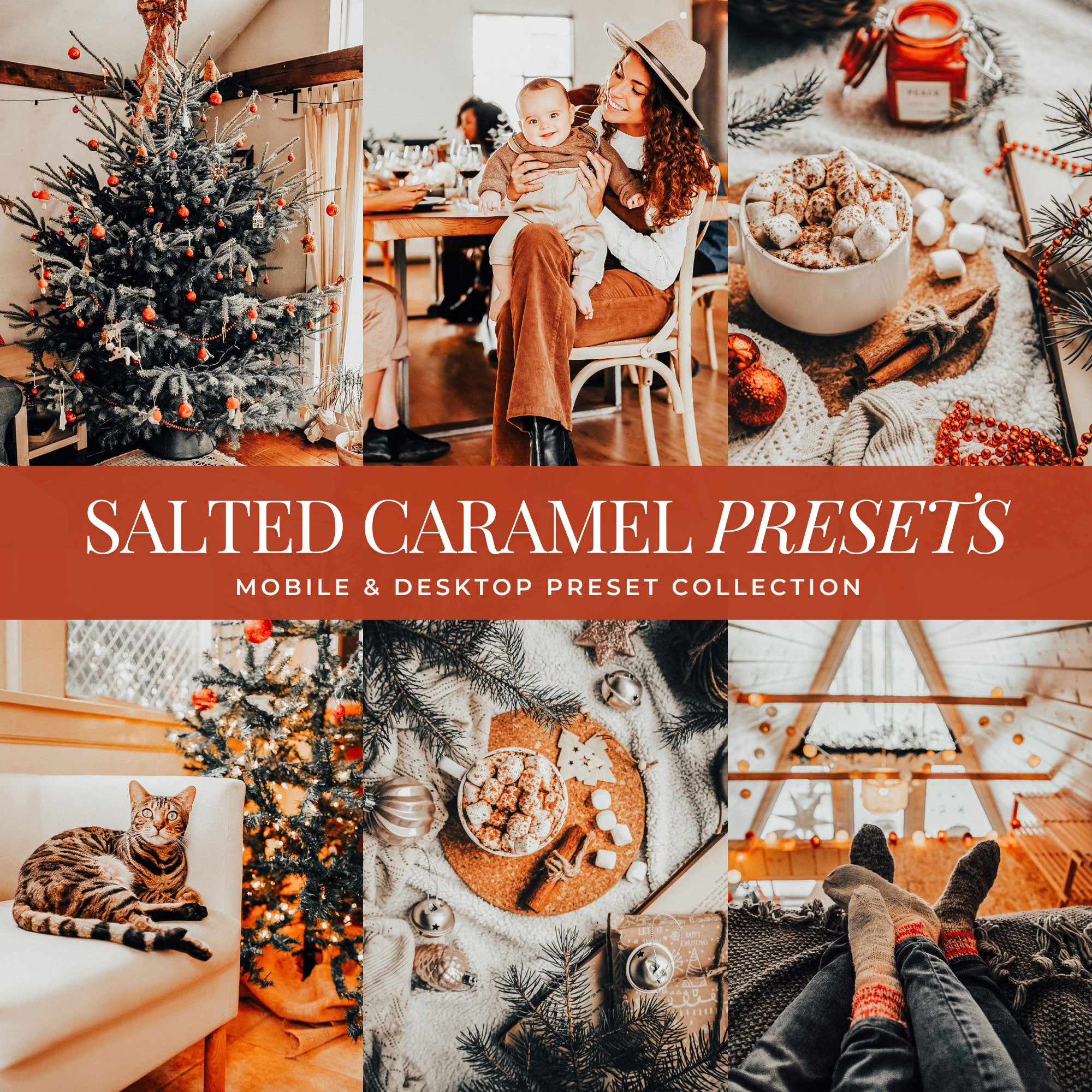 Salted Caramel Christmas Lightroom Presets For Photographers and Instagram Influencers Photo Editing In Adobe Lightroom By Lou And Marks Presets