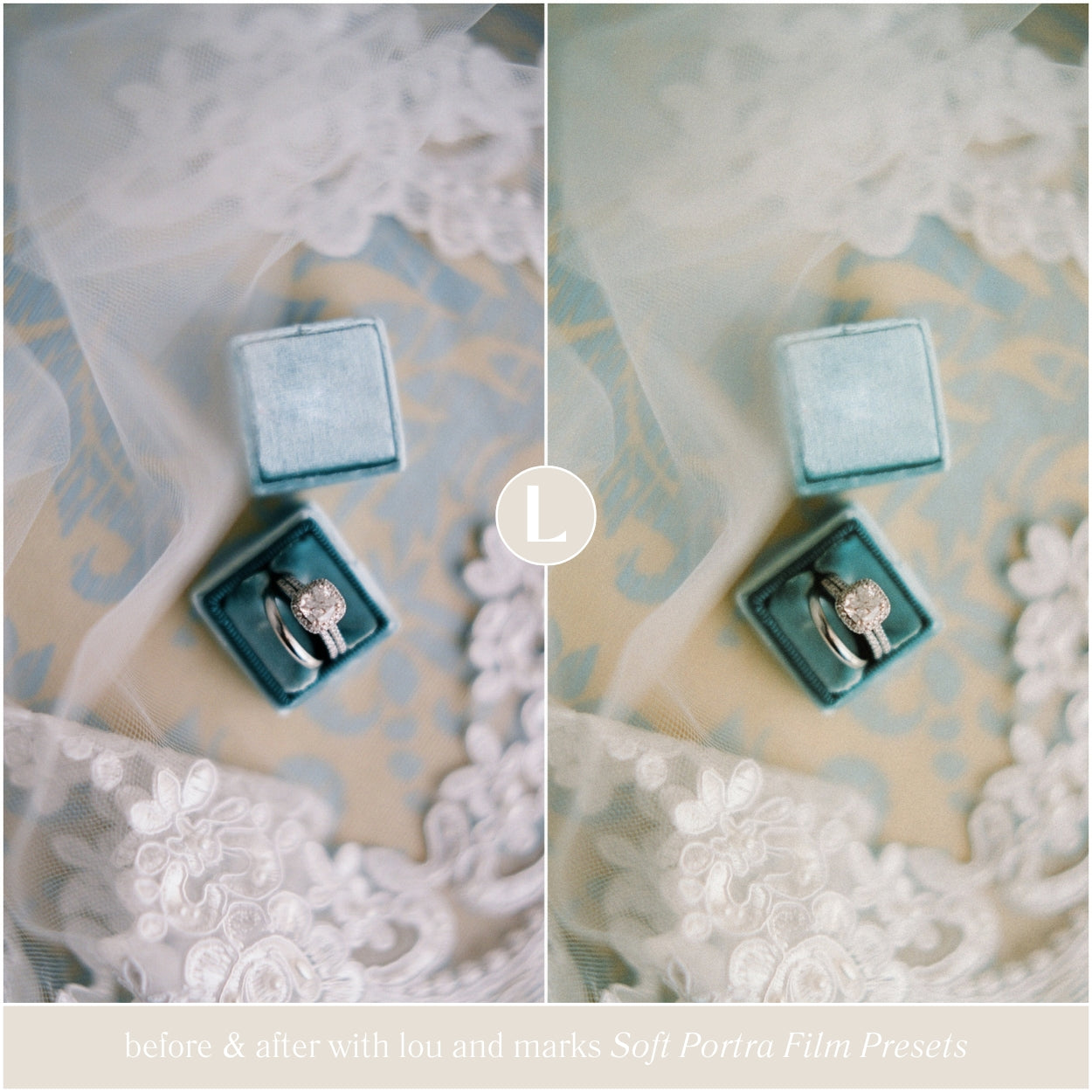 soft kodak portra 400 film lightroom presets dreamy light wedding portrait lou and marks for detail photos