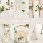 soft kodak portra 400 film lightroom presets dreamy light wedding portrait lou and marks