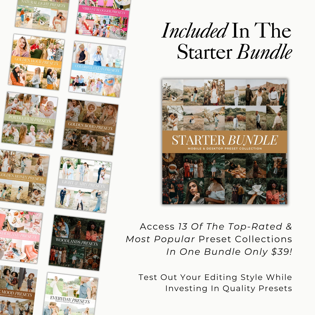 Starter Bundle Lightroom Presets The Best Selling Presets By Lou And Marks Presets