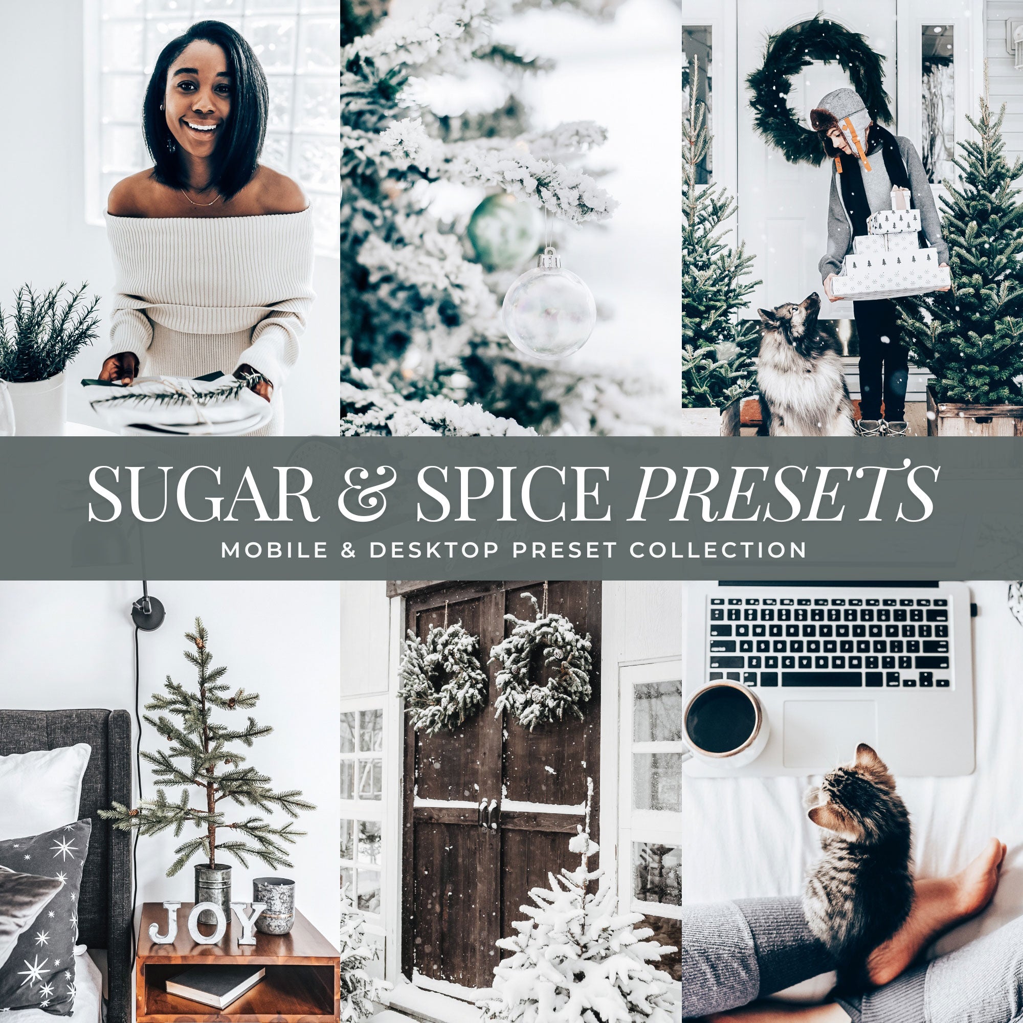 Sugar And Spice Christmas Lightroom Presets For Photographers and Instagram Influencers Photo Editing In Adobe Lightroom By Lou And Marks Presets