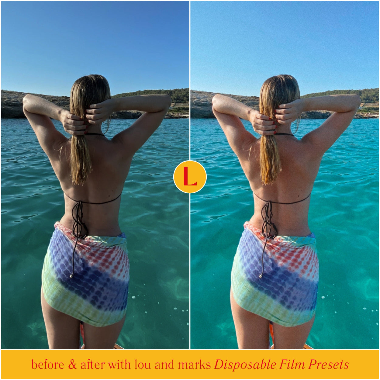 Disposable Lightroom Filters for photographer and Instagram influencer photo editing in Adobe Lightroom by Lou And Marks Presets