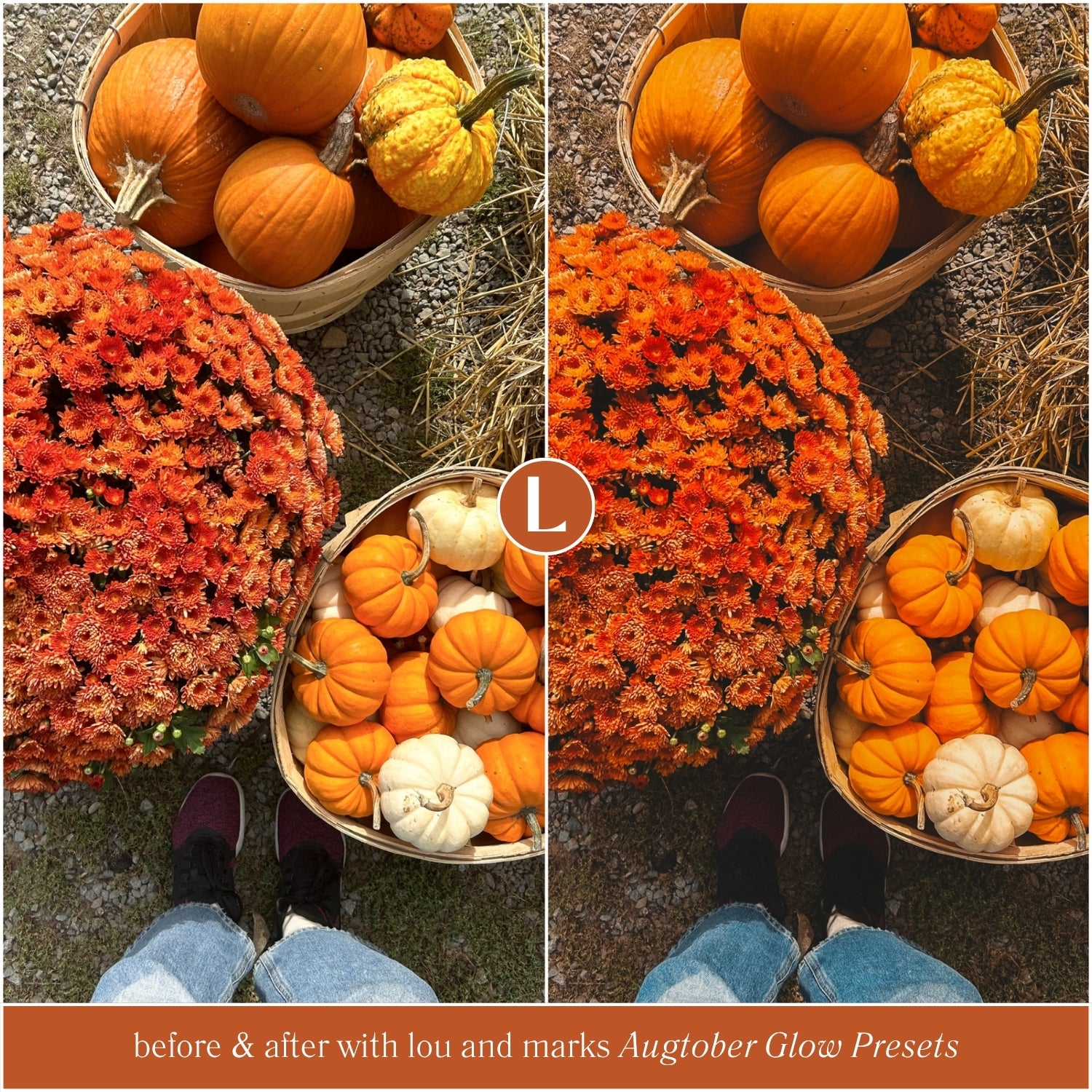 Augtober Glow warm fall Lightroom presets for instagram photos